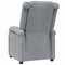 Fauteuil verstelbaar stof lichtgrijs