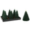 Kaars LED Lifetime Donkergroen Kerstboom 19 cm Vlameffect