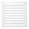 Ventilatierooster EDM 87702 Wit 15 x 15 cm