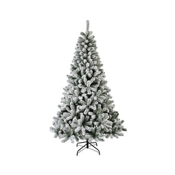 Kerstboom Everlands Monarca Groen PVC Metaal Besneeuwd Ø 126 x 210 cm