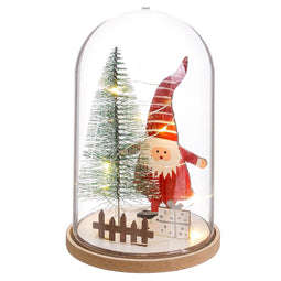Kerstversiering Multicolour Hout Kristal 11 x 11 x 18 cm