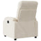 Fauteuil verstelbaar microvezelstof beige