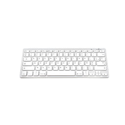 Bluetooth-Toetsenbord Bluestork BS-KB-MICRO/BT/SP Wit Zilverkleurig Qwerty Spaans