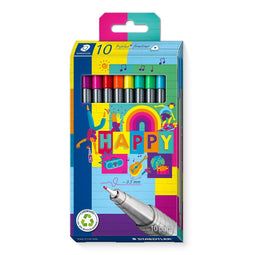 Set Viltstiften Staedtler Triplus Fineliner 334 10 Onderdelen Multicolour