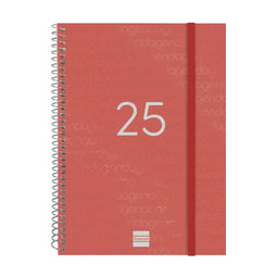 Agenda Finocam YEAR Rood A5 15,5 x 21,2 cm 2025