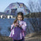Waterponcho met Kap Minnie Mouse Lila Maat 5-6 Jaar