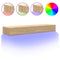 Tv-meubelen 2 st met LED-verlichting 60x35x15,5 cm sonoma eiken