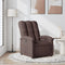 Fauteuil verstelbaar stof donkerbruin
