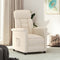 Fauteuil verstelbaar microvezelstof beige