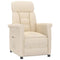 Fauteuil verstelbaar microvezelstof beige