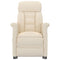 Fauteuil verstelbaar microvezelstof beige