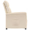 Fauteuil verstelbaar microvezelstof beige