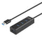 UNITEK Y-3089V01 interface hub USB 3.2 Gen 1 (3.1 Gen 1) Type-A 5000 Mbit/s Zwart