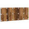 Hoofdeinde 200x1,5x80 cm bewerkt hout oud houtkleurig