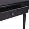 Wandtafel 110x30x75 cm massief mahoniehout lichtzwart