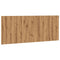 Hoofdeinde 200x1,5x80 cm bewerkt hout artisanaal eikenkleur