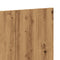 Hoofdeinde 200x1,5x80 cm bewerkt hout artisanaal eikenkleur