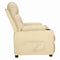 Fauteuil verstelbaar stof crmekleurig