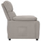 Fauteuil verstelbaar stof taupe