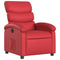 Fauteuil verstelbaar kunstleer rood