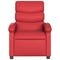 Fauteuil verstelbaar kunstleer rood