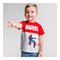 T-Shirt met Korte Mouwen voor kinderen Marvel Grijs 2 Stuks Maat 24 maanden