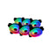 Box ventilator Talius IRIS SPECTRUM ARGB/CRONOS Ø 12 cm