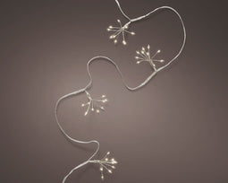 Lumineo - MicroLED stringlights l1m zilver/wwt kerst