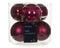 Decoris - Kerstbal glas d8 cm granaatappel 6st
