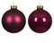 Decoris - Kerstbal glas d8 cm granaatappel 6st