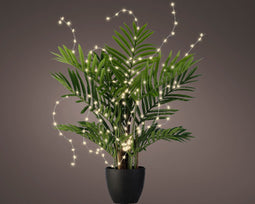 Lumineo - Micro LED plantBO l80 cm zilver/wit kerstverlichting