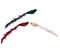 Decoris - Vogel pes fluweel l7b12h55 cm a3 kerst