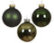 Decoris - Kerstbal glas d6 cm groen 20st