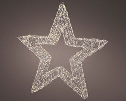 Lumineo - Micro LED frame light buiten L9-W78-H78cm silver/warm white