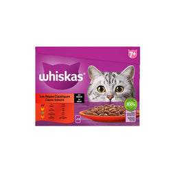 Whiskas - Classic Selectie in saus maaltijdzakjes multipack 12x85g dierensnack