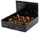 Decoris - Paddenstoel glas l7b7h9.5 cm ass kerst