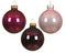 Decoris - Kerstbal glas d6 cm roze 20st