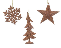 Decoris - Hanger plc l0.8b10.5h10.5 cm rood kpr kerst