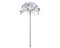 Lumineo - Micro LED starbrst d35h75c wit/s.mlt