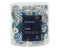 Decoris - Denappel glas d2.5h6 cm ijsblw 12st