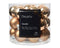 Decoris - Kerstbal glas d2.5 cm pec.bruin 24st