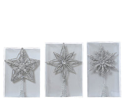 Decoris - Piek plastic l22.5b16h3 cm zilver a3