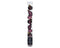 Decoris - Kerstbal glas d3 cm donker mauve 9st I