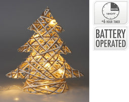 Nampook - Boom led 30 cm grijs kerstversiering