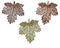 Decoris - Blad plastic l0.2b13h14 cm a3 kerst