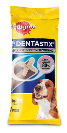 Pedigree - 3 stuks! Dentastix Medium 7 stuks 180 g