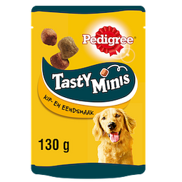Pedigree - Tasty Minis Kip & Eend Bites 130g 1x6 dierensnack