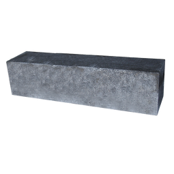 Gardenlux - Minimaal 5 stuks! (0.45m²) Palissade block 60x15x15 cm grijs/zwart II prijs per stuk