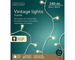 Lumineo - LED stringlight l2390c transparant/warm wit