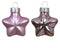 Decoris - Ster glas l2b4.5h4 cm fris lila 12st